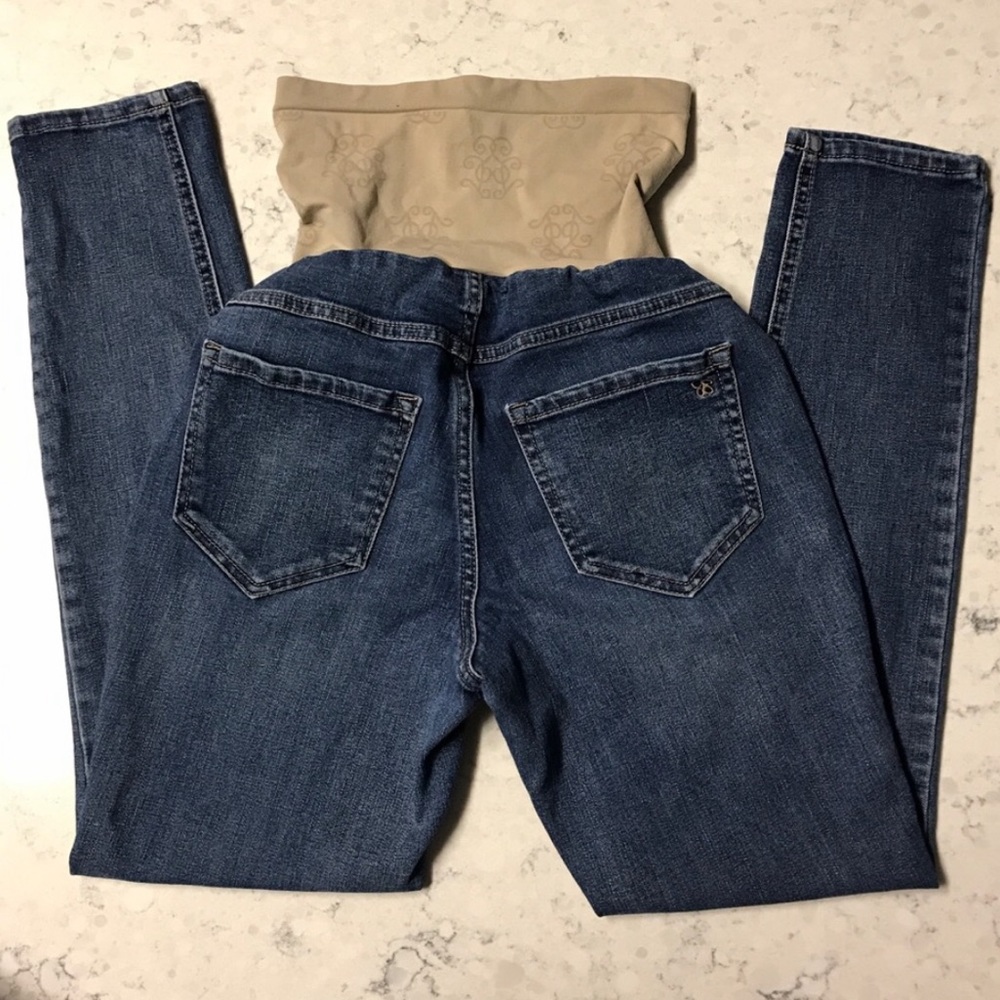 Jessica Simpson Capri Blue Petite Maternity Jeans
